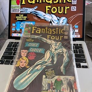 Silver Age Marvel Fantastic Four Comic #50.  Silver Surfer vs Galactus.